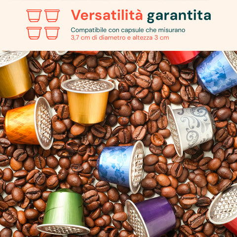 avilia organizer capsule 2 in 1 compatibile nespresso e a modo mio con base macchina ean 8015361084738