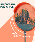 daimann specchio parabolico di sicurezza 60 cm con staffe di fissaggio ean 8056590070406