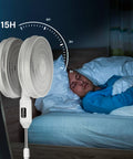 Timer fino a 15 ore con spegnimento automatico programmabile per sonno tranquillo durante la notte, funzione sleep