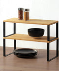 immagine-5-five-simply-smart-scaffale-salvaspazio-a-2-ripiani-in-bambu-40x35x175cm-nero-ean-3560232770555