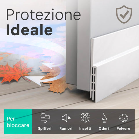 kombo base porta a spazzola adesiva 1m in pvc isolante termico rumori ean 8055384191730
