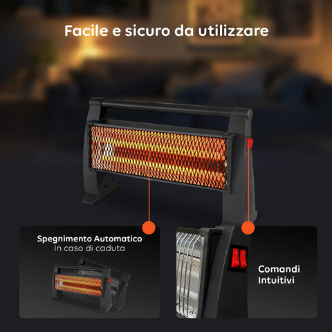 immagine-5-kumtel-stufa-riscaldatore-al-quarzo-1200w-ad-infrarossi-ean-8694740512880