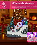 saint joy villaggio di natale animato glimmerpine con luci led musica e pista in movimento ean 8050043127464