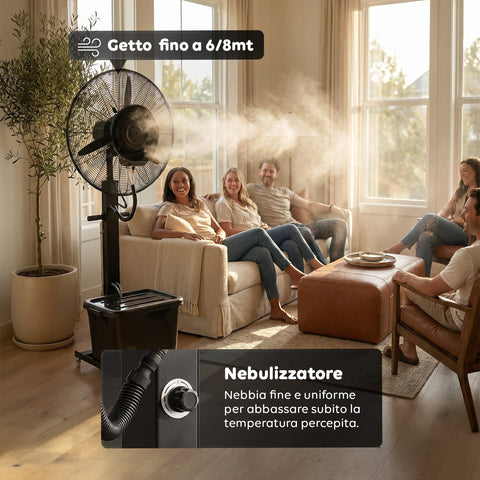wintem ventilatore nebulizzatore industriale 230w con pale in alluminio 65 cm 3 velocita di oscillazione ean 8056819040241