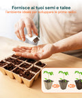 zendea vasetti in torba biodegradabili per semina e trapianto set 120 pezzi ean 8050030810546