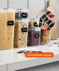 avilia home contenitori ermetici alimenti set 24 pezzi di diverse dimensioni con etichette ean 8052879011306