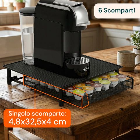 avilia home porta capsule caffe 36 posti con cassetto estraibile in metallo e base antiscivolo ean 8052879011269