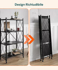 avilia home scaffale mobile pieghevole 4 livelli con ruote girevoli bloccabili ean 8052879010484