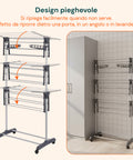 avilia home stendibiancheria verticale 3 livelli con ruote e bracci estensibili pieghevoli ean 8052879010309