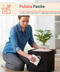 avilia set 6 cestini pieghevoli salvaspazio con maniglie in plastica 27x27x27 cm ean 8056819052732
