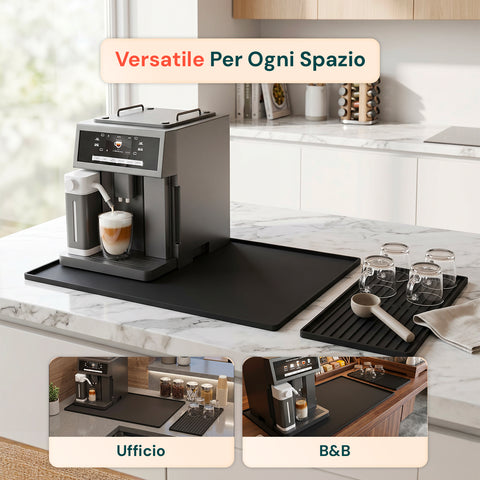 axentia tappetino in silicone 2 in 1 con bordi alti sottociotola impermeabile e antipolvere per animali base antiscivolo pieghevole e salvaspazio materiale sano e atossico ean 8052879011399