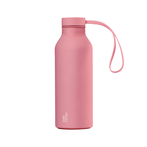 Bottiglia Termica Con-Tatto 500 ml in Acciaio e Rame a 3+1 Strati Isolanti per Mantenere il Caldo fino a 15 ore ed il Freddo fino a 25 ore - Bubble Gum
