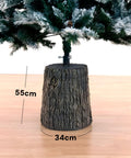 Base Per Albero Di Natale a Forma di Tronco 33x27xh55cm