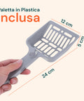 puppy lovers kit lettiera acciaio per gatti completo di coperchio paletta e sacchetto p ean 8054806950238