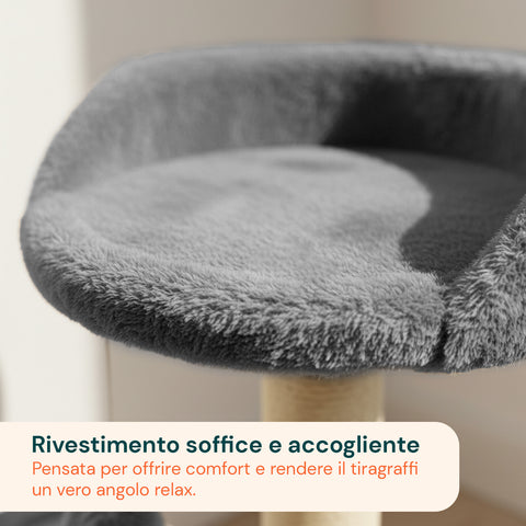 puppy lovers tiragraffi per gatti 50 cm con arco in sisal e gioco pendente ean 8054806950641
