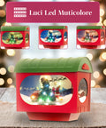 saint joy decorazione natalizia lampione flash 160 cm con led e musica per interno ed esterno ean 8388780246712