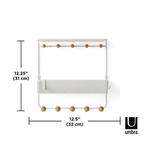 immagine-6-umbra-appendiabiti-10-ganci-con-1-ripiano-e-cestello-in-metallo-ean-028295374576