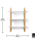 immagine-6-umbra-mensola-da-parete-3-ripiani-in-legno-bianco-ean-028295357784