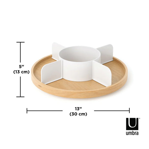 immagine-6-umbra-organizer-portaoggetti-rotondo-girevole-5-scomparti-30cm-ean-028295398602