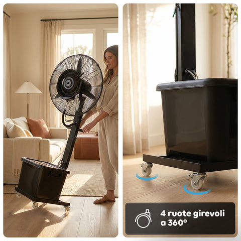 wintem ventilatore nebulizzatore industriale 230w con pale in alluminio 65 cm 3 velocita di oscillazione ean 8056819040241