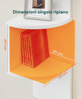 avilia home scaffale angolare bianco a 5 ripiani salvaspazio per casa ean 8052879010606