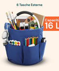 avilia home secchiello pieghevole multiuso 16l con tasche salvaspazio e resistente ean 8052879010675