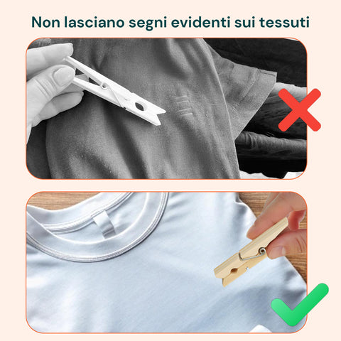 avilia home set 100 mollette in legno multiuso con molla in acciaio ean 8052879010712