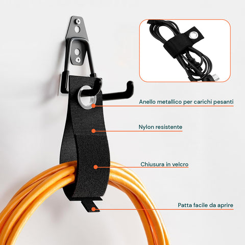 daimann kit 16 ganci da muro per officina o garage diverse misure e usi ean 8056590070307