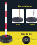 daimann paletti segnaletici con catena 2 metri set 4 colonnine ben visibili ean 8056590070499