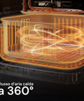 wintem friggitrice ad aria 45l con display led touch e 7 programmi di cottura 1800w ean 8052286432213