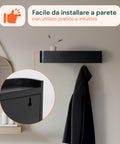 avilia home appendiabiti da muro design moderno con 5 ganci a scomparsa ean 8052879010736