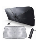 avilia home parasole per auto a ombrello protezione raggi uv universale dimensioni 140x80cm struttura a 10 aste in ferro e tessuto 170t pieghevole con custodia salvaspazio raffresca abitacolo ean 8052879014031