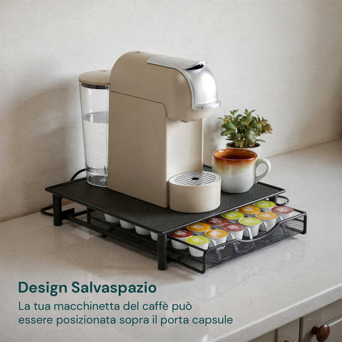 avilia home porta capsule caffe 36 posti con cassetto estraibile in metallo e base antiscivolo ean 8052879011269