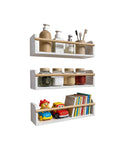avilia home set 3 mensole da parete per bambini in legno resistente 40x12 cm portata 3kg ean 8052879011672