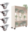 daima set 4 ruote universali piroettanti da 50 mm ruote girevoli a 360 in gomma e acciaio portata 200 kg kit completo con viti e cacciavite ean 8056590070529