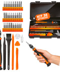 daimann kit 38 in 1 attrezzi riparazione elettronica di precisione in acciaio s2 con punte magnetiche ean 8056590070437