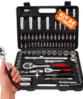 daimann set 94 attrezzi da lavoro in cromo vanadio con valigetta professionale per auto e moto ean 8056590070505