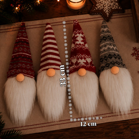 saint joy copribottiglia natalizio gnomi set 4 pezzi con cappello in lana ean 8050043127945