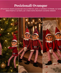 saint joy elfi di natale set 2 pezzi flessibili h40 cm 2 fantasie ean 8050043128430
