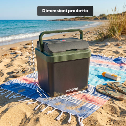 wintem borsa frigo elettrica 24l caldofreddo rinfresca fino a 18c sotto ambiente e riscalda fino a 65c ean 8056819067521