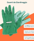 zendea set giardinaggio 6 pezzi con borsa 30x20x15cm e guanti completo per esterni ean 8015361456313