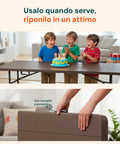 zendea tavolo pieghevole richiudibile a valigetta portatile effetto rattan in resina pp ean 8050030810614