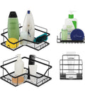 avilia home kit 4 mensole adesive da parete in metallo con ganci senza fori ean 8052879010996