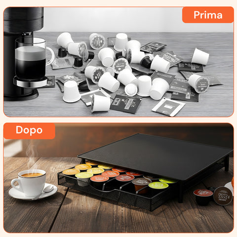 avilia home porta capsule caffe 36 posti con cassetto estraibile in metallo e base antiscivolo ean 8052879011269