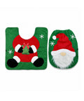 saint joy copriwater natalizio set 2 pezzi babbo natale con tappeto verde ean 8050043128034