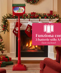 saint joy decorazione natalizia lampione flash 160 cm con led e musica per interno ed esterno ean 8388780246712