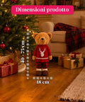 saint joy orsacchiotto natalizio estendibile 40 75 cm con gambe telescopiche e struttura in ferro 2 outfit disponibili ean 8056819079555