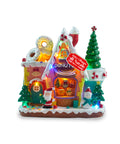saint joy villaggio di natale animato northlight con luci led musica e albero rotante ean 8050043127457