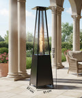 wintem stufa a gas da esterno a piramide con termostato regolabile 12kw ean 8052286432091
