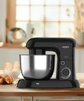 Avilia Impastatrice Planetaria 1500W Ciotola Inox 5L 10 Velocità con Ricettario, Accessori e Funzione Pulse Nera Ean-8056819047578